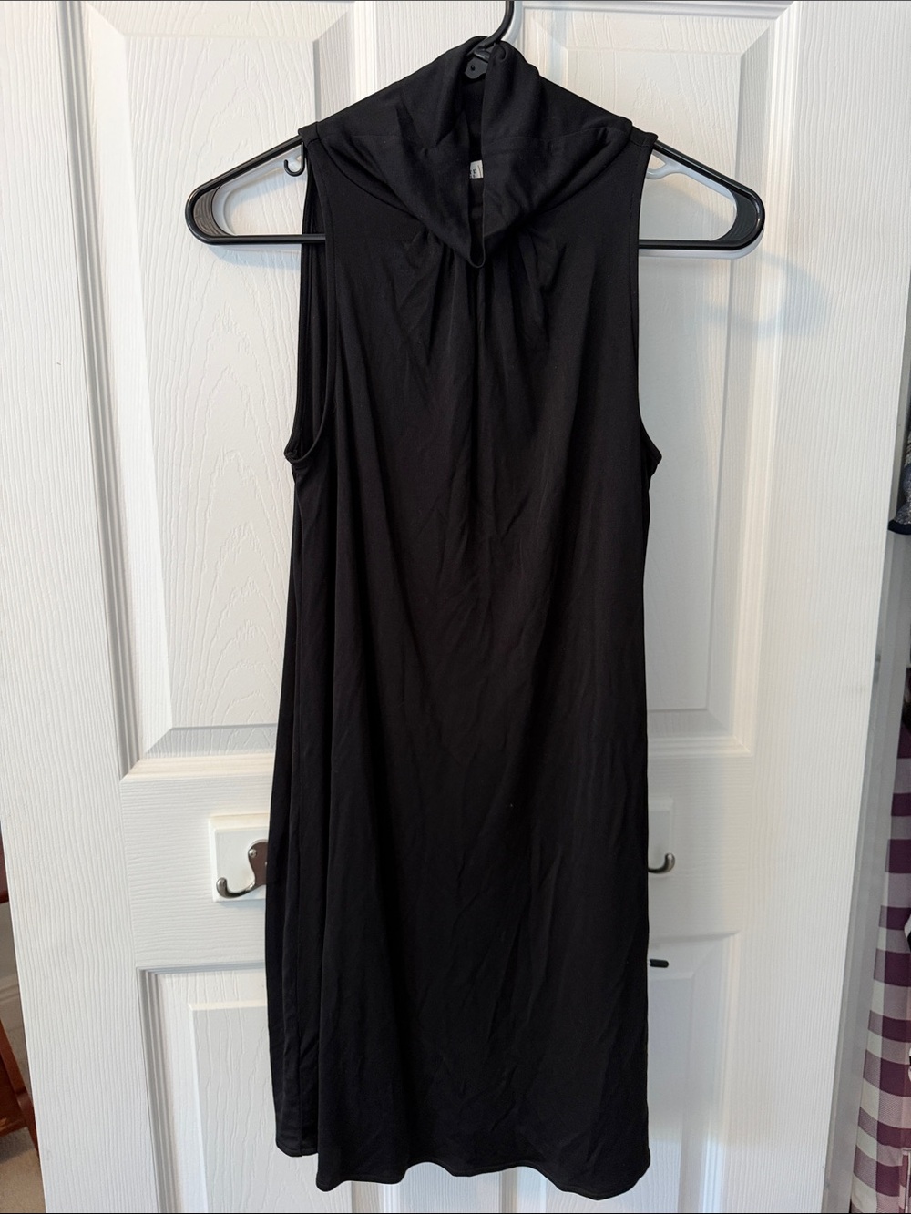 White House Black Market Sleeveless Black Midi Dress
